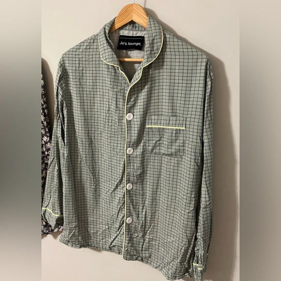 Jo’s Lounge Peppermint Buttondown Sleep Shirt One Size - Picture 5 of 9